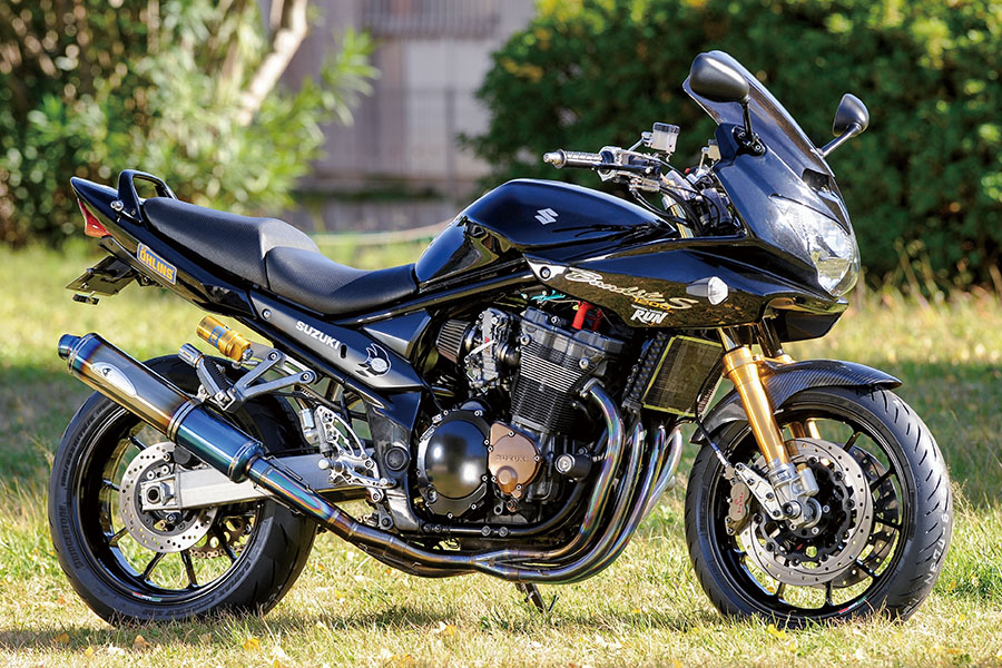 バンディット1200 BANDIT1200S テックサーフ製スリップオンマフラー ...